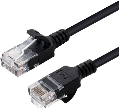 Nätverkskabel oskärmad Cat6a, slim, 3,6mm i diameter, MicroConnect, 3 meter - Svart