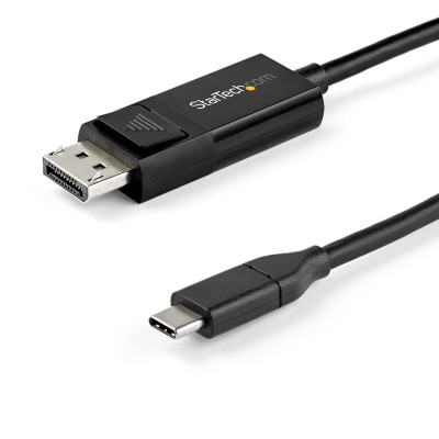 USB-C till DisplayPort-kabel StarTech.com, bidirectional 8K@60Hz, DP 1.4, 2 meter - Svart