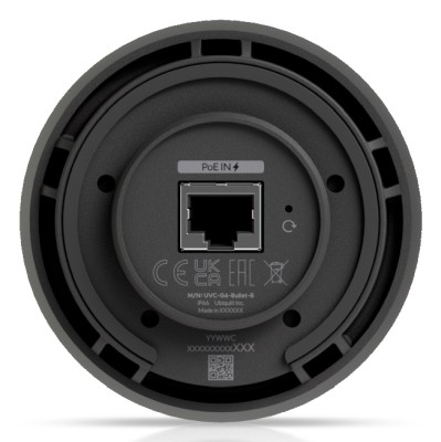 Ubiquiti Networks UniFi G6 Bullet, 4K@30fps, IR 30m, AI, inomhus/utomhus, PoE - Svart#12