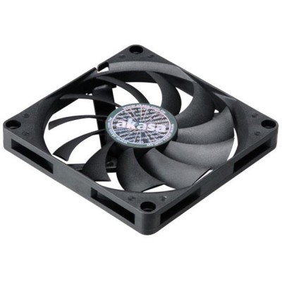 Fläkt 80 mm Akasa Slimfan, 27 dB, 600-3000 rpm