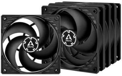 Fläkt 120 mm Arctic Cooling P12 PWM PST, 1800 rpm, 56.3 cfm, 5-pack - Svart
