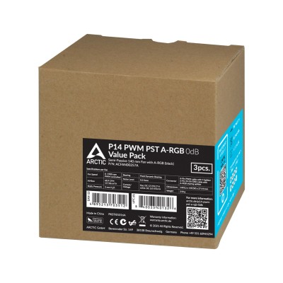 Arctic P14 PWM PST 3-Pack A-RGB Svart#5