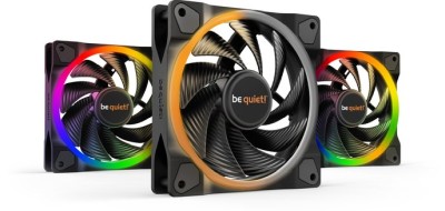 Fläkt 120 mm be quiet! LIGHT WINGS, PWM, high-speed, 3-pack, aRGB - Svart