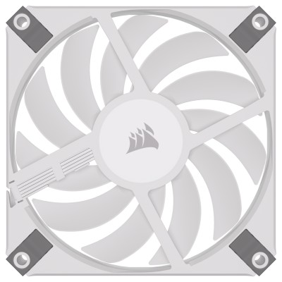 Fläkt 120 mm Corsair AF120 RGB Slim White, 27,5 dBA, 600-2000 rpm, 13.4-56.3 cfm#5