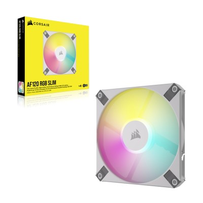 Fläkt 120 mm Corsair AF120 RGB Slim White, 27,5 dBA, 600-2000 rpm, 13.4-56.3 cfm#6
