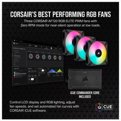 Corsair iCUE H150i ELITE LCD XT, 360mm, RGB - Svart#4
