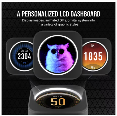 Corsair iCUE H170i ELITE LCD XT, 420mm, RGB - Svart#3