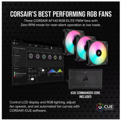 Corsair iCUE H170i ELITE LCD XT, 420mm, RGB - Svart#4