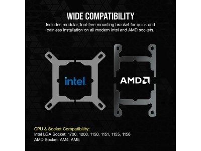 Corsair iCUE LINK H100i RGB, 240mm - Svart#7