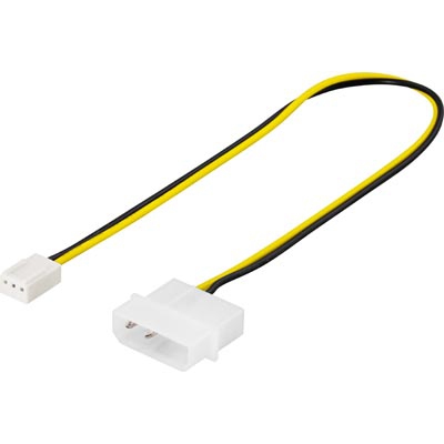 4pin molex till 3pin fläkt intern adapter, 30cm