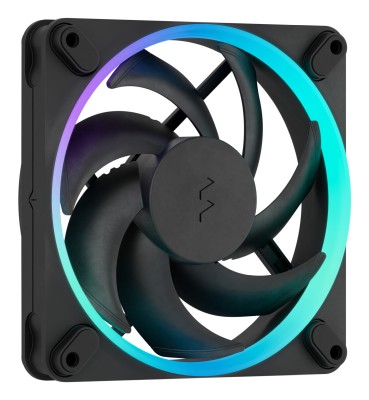 Fläkt 120 mm Fractal Design Momentum 12 RGB, 28,03 dB, 350-2200 rpm, 62,44 cfm, 3-pack - Svart#1