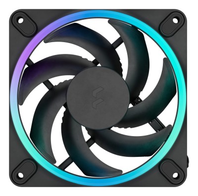 Fläkt 120 mm Fractal Design Momentum 12 RGB, 28,03 dB, 350-2200 rpm, 62,44 cfm, 3-pack - Svart#2