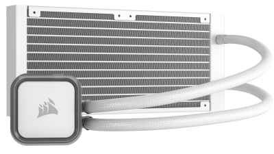 Corsair iCUE H100i ELITE RGB White, 240mm - Vit#2