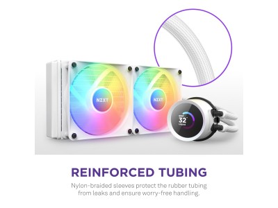 NZXT Kraken 240 RGB, 240mm, 2x120 mm RGB-fläktar - Vit#5