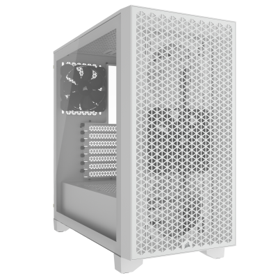 Corsair 3000D Airflow Mid-Tower Case White, Tempered Glass, ATX - Vit#1