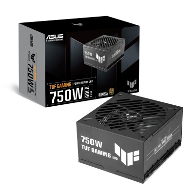 Asus TUF Gaming 750G-EVO 750W, ATX 3.1, 135 mm fläkt, 80PLUS Gold, löstagbara kablar#7
