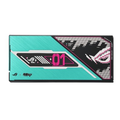 Asus ROG Thor 1200W Platinum III Hatsune Miku Edition, ATX 3.1, 135 mm fläkt, 80PLUS Platinum, semipassivt, löstagbara kablar, OLED display, Aura Sync ARGB#4