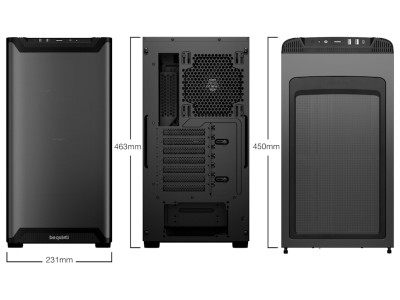 be quiet! PURE BASE 501 Airflow Window Mid Tower (svart) ATX/M-ATX/Mini-ATX, fläktar: 1x140 mm fram, 1x140 mm bak#2