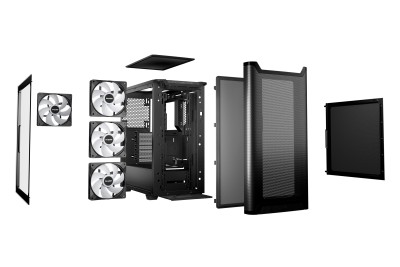 be quiet! Pure Base 501 DX Black, ARGB, ATX - Svart#6