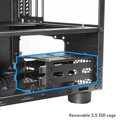 Chieftec The Cube CI-03B-OP, MicroATX, 200mm fläkt - Svart#9