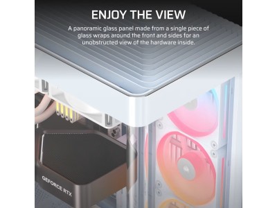 Corsair FRAME 4500X LX-R RGB LINK Panoramic Glass, TG, ATX - Vit#3