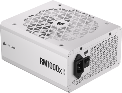 Corsair RM1000x Shift White 1000W, ATX, 80PLUS Gold, löstagbara kablar - Vit#1