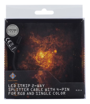 DELTACO GAMING LED Strip 2-vägs splitterkabel, 15cm#2
