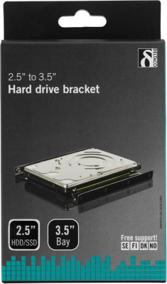 DELTACO monteringsram för 2,5" hårddisk i 3,5" plats, skruvar ingår#1