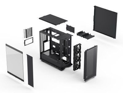 Fractal Design Epoch Black TG Light Tint, ATX - Svart#12