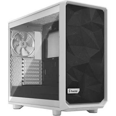 Fractal Design Meshify 2 Lite, ATX - White TG Clear tint