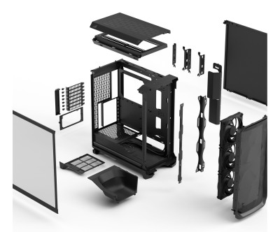 Fractal Design Meshify 3 Black TG Light Tint, ATX - Svart#11