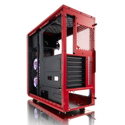 Fractal Design Focus G Mystic Red, ATX, 2x120mm LED-fläktar - Röd#3