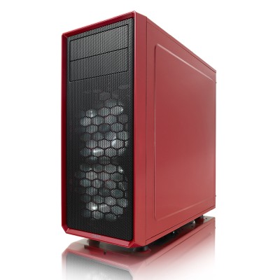 Fractal Design Focus G Mystic Red, ATX, 2x120mm LED-fläktar - Röd#4