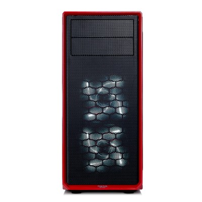 Fractal Design Focus G Mystic Red, ATX, 2x120mm LED-fläktar - Röd#5