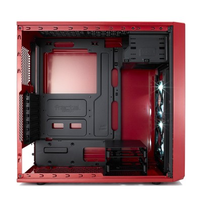 Fractal Design Focus G Mystic Red, ATX, 2x120mm LED-fläktar - Röd#6