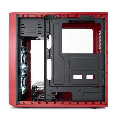 Fractal Design Focus G Mystic Red, ATX, 2x120mm LED-fläktar - Röd#7