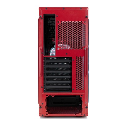 Fractal Design Focus G Mystic Red, ATX, 2x120mm LED-fläktar - Röd#8