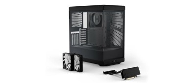 Hyte Y40 Black Miditower, ATX, Panoramic Glass, inkl. PCIe 4.0 riser - Svart#2