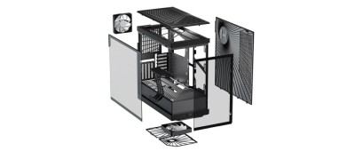 Hyte Y40 Black Miditower, ATX, Panoramic Glass, inkl. PCIe 4.0 riser - Svart#7