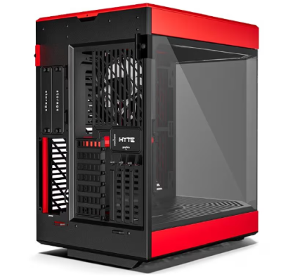Hyte Y60 Midi Tower, ATX, Tempered Glass - Svart/Röd#3