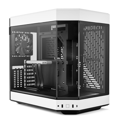 Hyte Y60 Midi Tower, ATX, Tempered Glass - Svart/Vit