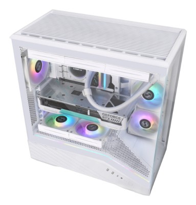 Lian Li Vector V100, ATX, TG, 4x120mm RGB PWM fläktar - Vit#9