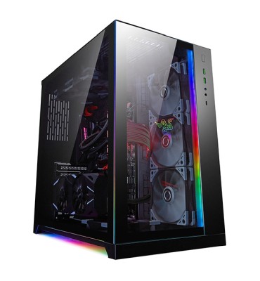 Lian Li PC-O11 Dynamic, Tempered glass, ATX - Razer Edition Svart#11