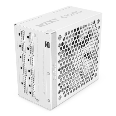 NZXT C1200 Gold, 1200W, ATX 3.1, 135 mm fläkt, 80PLUS Gold, löstagbara kablar - Vit#1