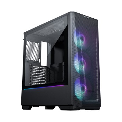 Phanteks Eclipse G360A Mid Tower Case ,Temp Glass, DRGB, Satin Black
