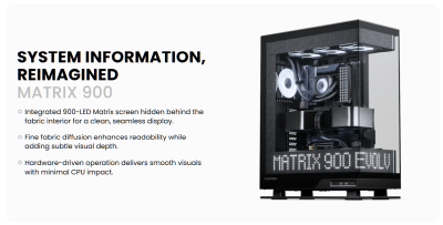Phanteks Evolv X2 Matrix, Tempered Glass, DRGB - Svart#2