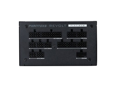 Phanteks Revolt 1000W, ATX 3.0 , 135 mm fläkt, 80PLUS Platinum, semipassivt, Kablar ingår ej! - Svart#3