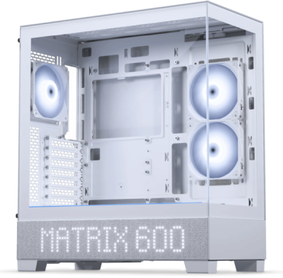 Phanteks XT View LED Matrix, TG, DRGB, ATX - Vit