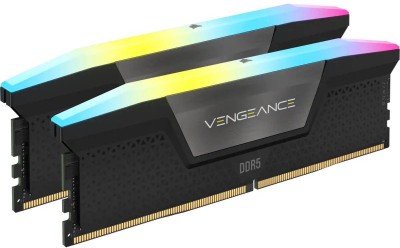 32 GB (2x16GB) DDR5-6400 Corsair Vengeance RGB CL32, XMP - Svart