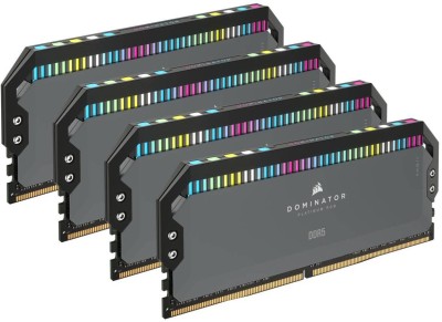 64 GB (4x16GB) DDR5-5600 Corsair Dominator Platinum RGB CL36, XMP - Grå